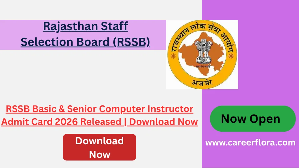RSSB Basic and Senior Computer Instructor Admit Card 2026