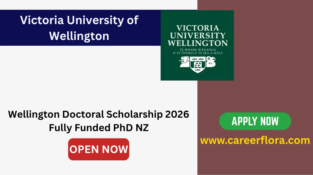 Wellington Doctoral Scholarship 2026