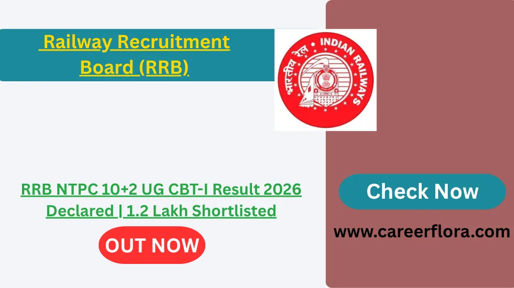 RRB NTPC 10+2 UG CBT-I Result 2026