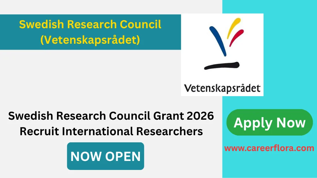 Swedish Research Council Visiting Researcher Grant 2026