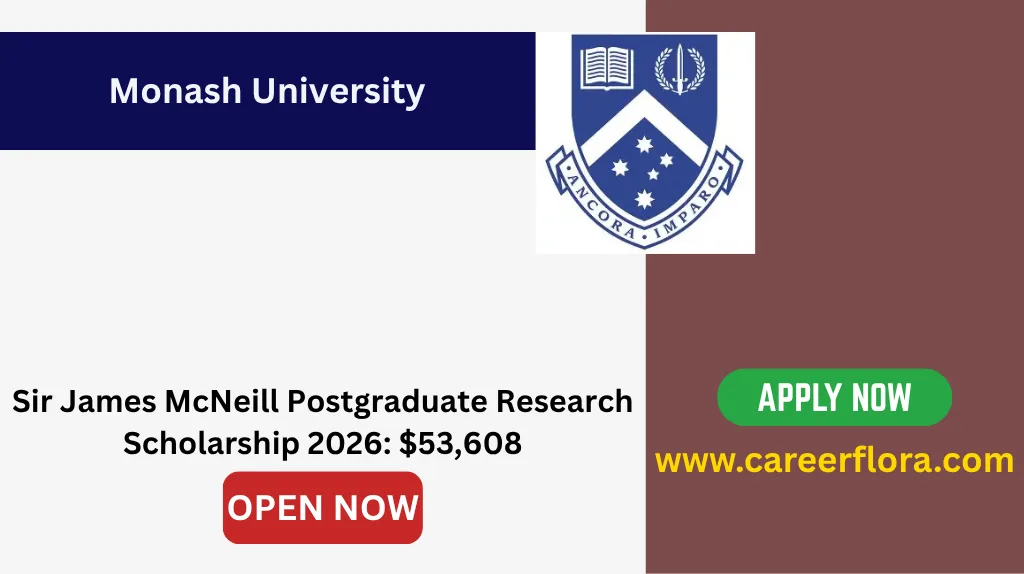 Sir James McNeill Scholarship 2026