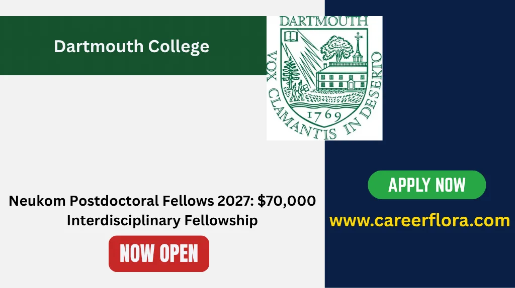 Dartmouth Neukom Postdoctoral Fellows 2027
