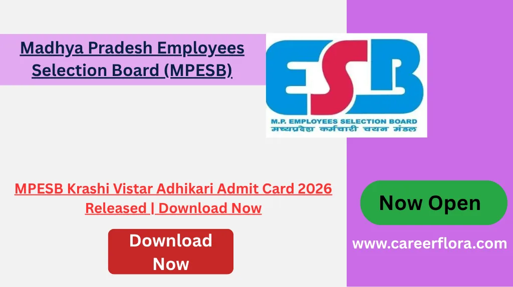 MPESB Krashi Vistar Adhikari Admit Card 2026