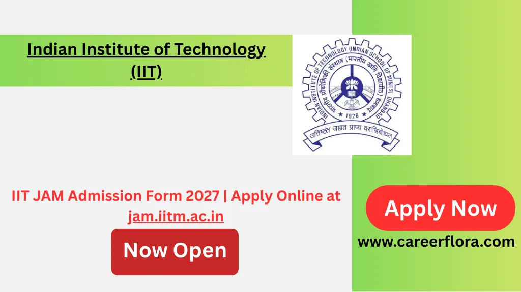 IIT JAM 2027 Admission Form