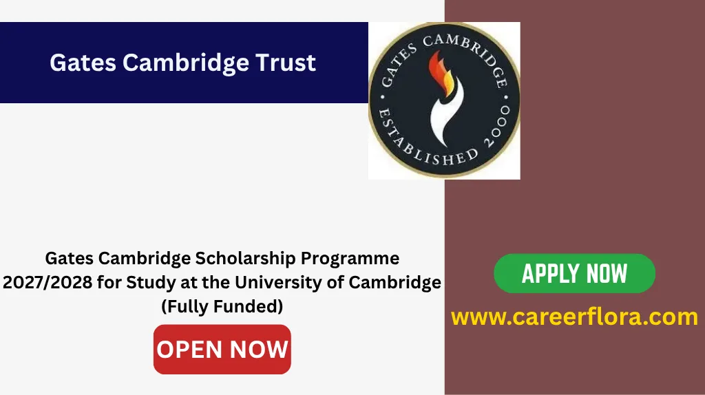 Gates Cambridge Scholarship 2027