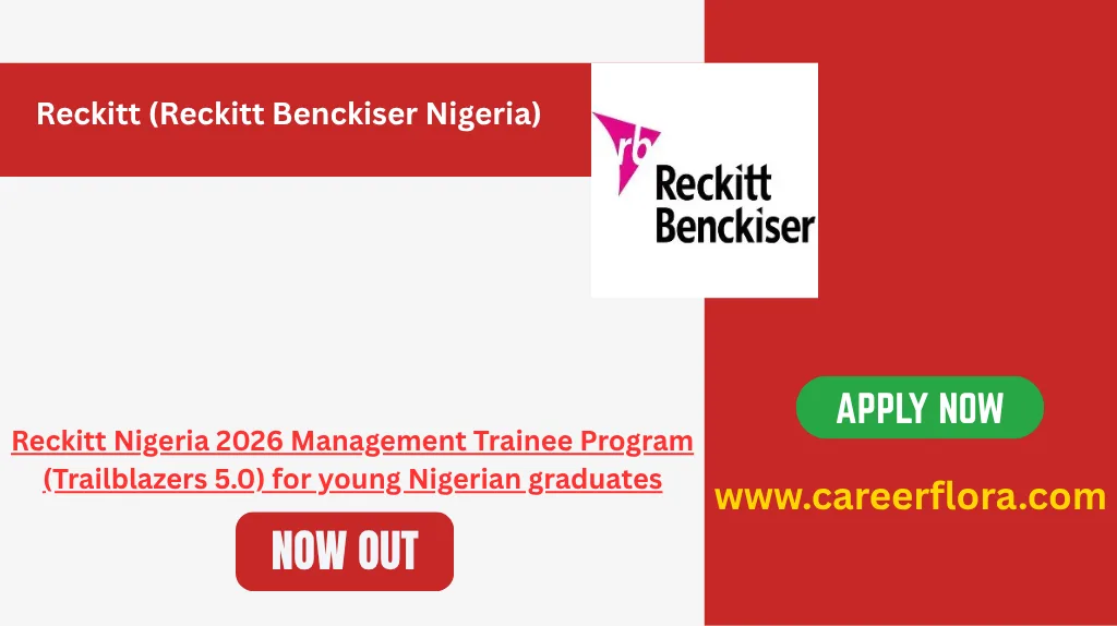 Reckitt Nigeria Management Trainee Program 2026