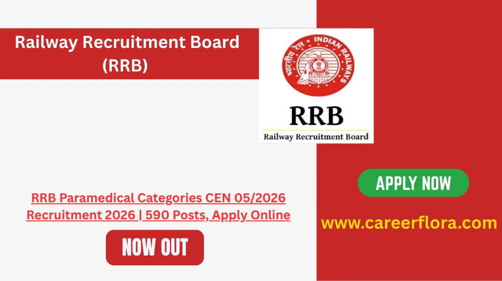 RRB Paramedical Categories CEN 05/2026 Recruitment 2026